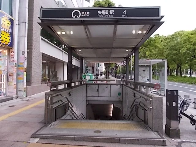 矢場町       (2015) 個別「2019.8.28 (7) 矢場町バス停 - 名鉄バスセンターいきバス